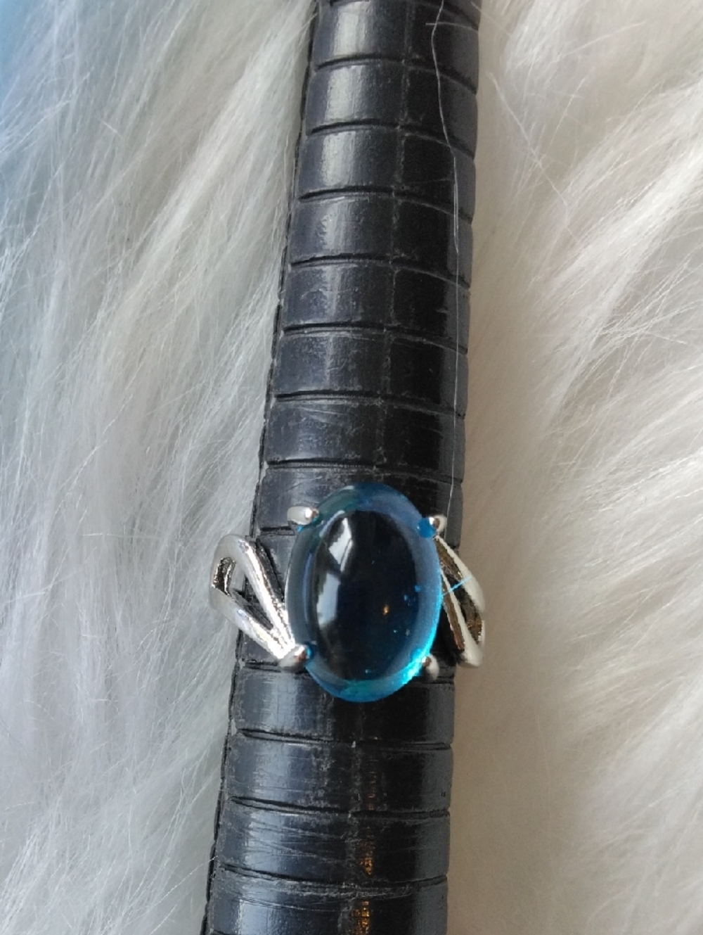 Blue Glass Ring